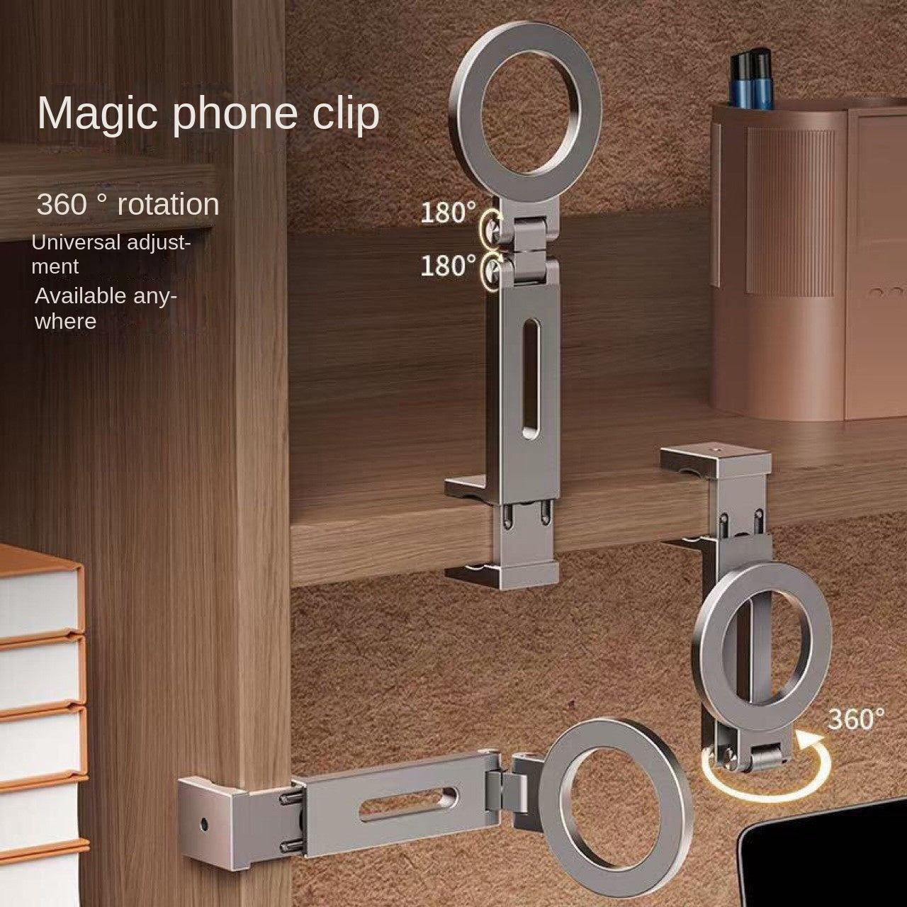 New Magnetic Phone Holder Magsafe Travel Portable 360-Degree Rotating Desktop Foldable Rotating Travel Stand - Move to future