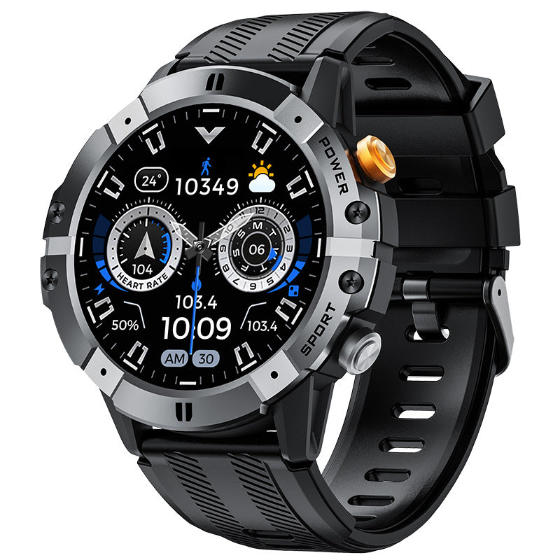 New C29 Bluetooth Call Smart Watch Outdoor Three-proof Blood Pressure Sports 1.52inch Round Screen Men's Watch - Move to future