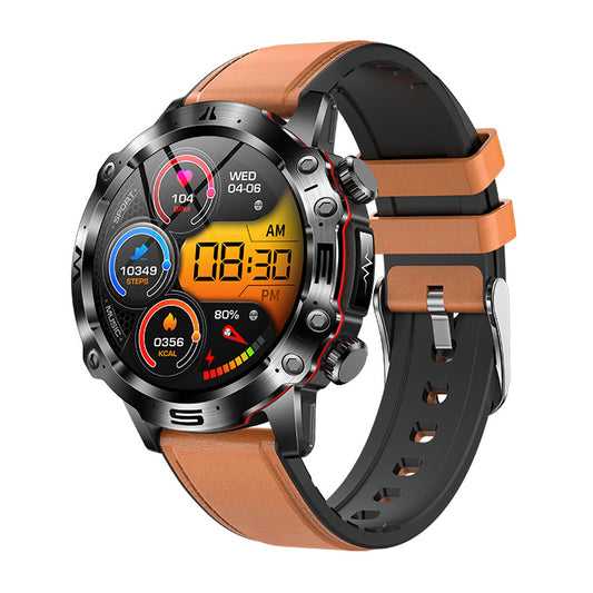 2024 New ET482 Smart Watch Outdoor Sports AMOLDE HD ECG Bluetooth Call Non-invasive Blood Glucose - Move to future