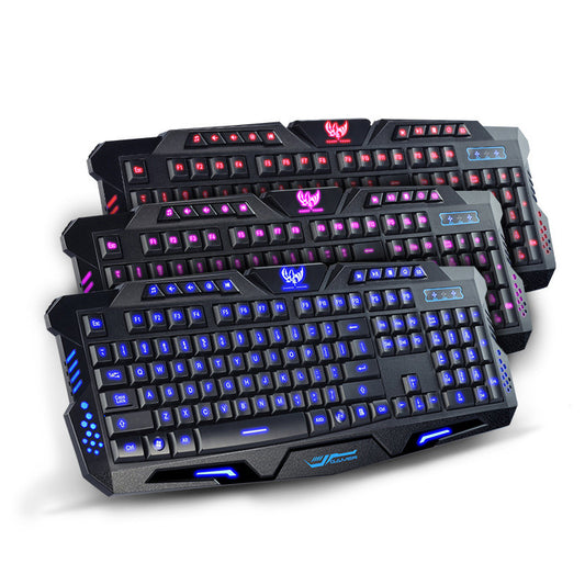 M200 Crack Edition Three-color Backlit Keyboard Game Game - Move to future