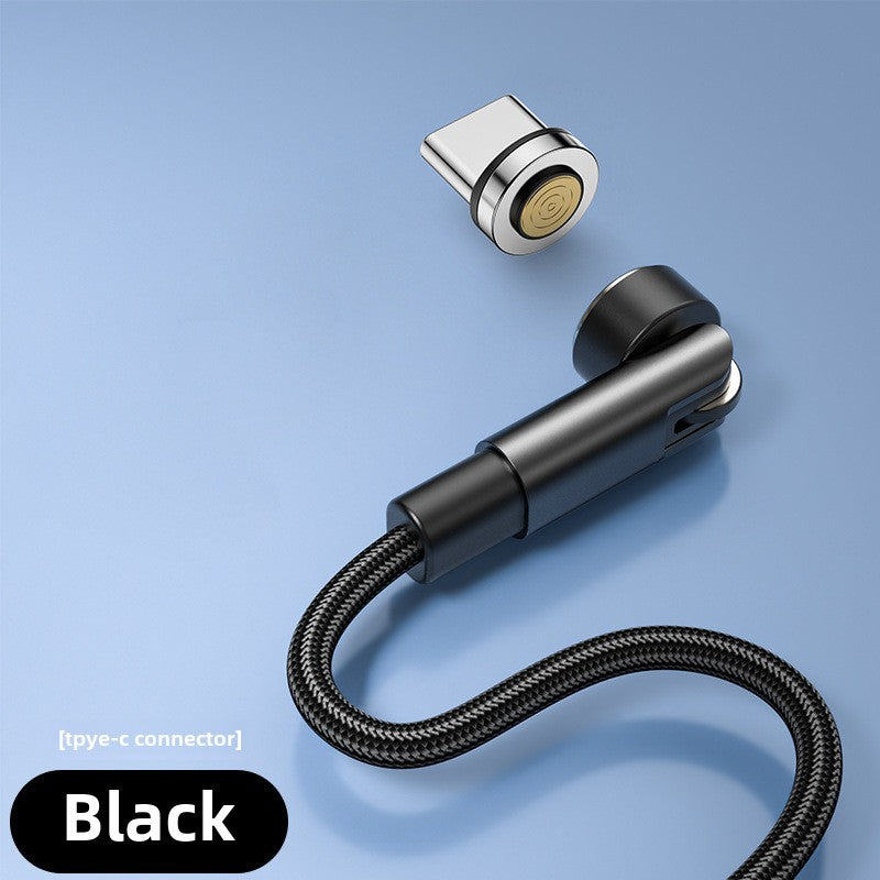 Rotating Magnetic Suction Data Line 540type-c Is Suitable For Apple Huawei Super Fast Charging Three-in-one Mobile Phone Charging Line - Move to future