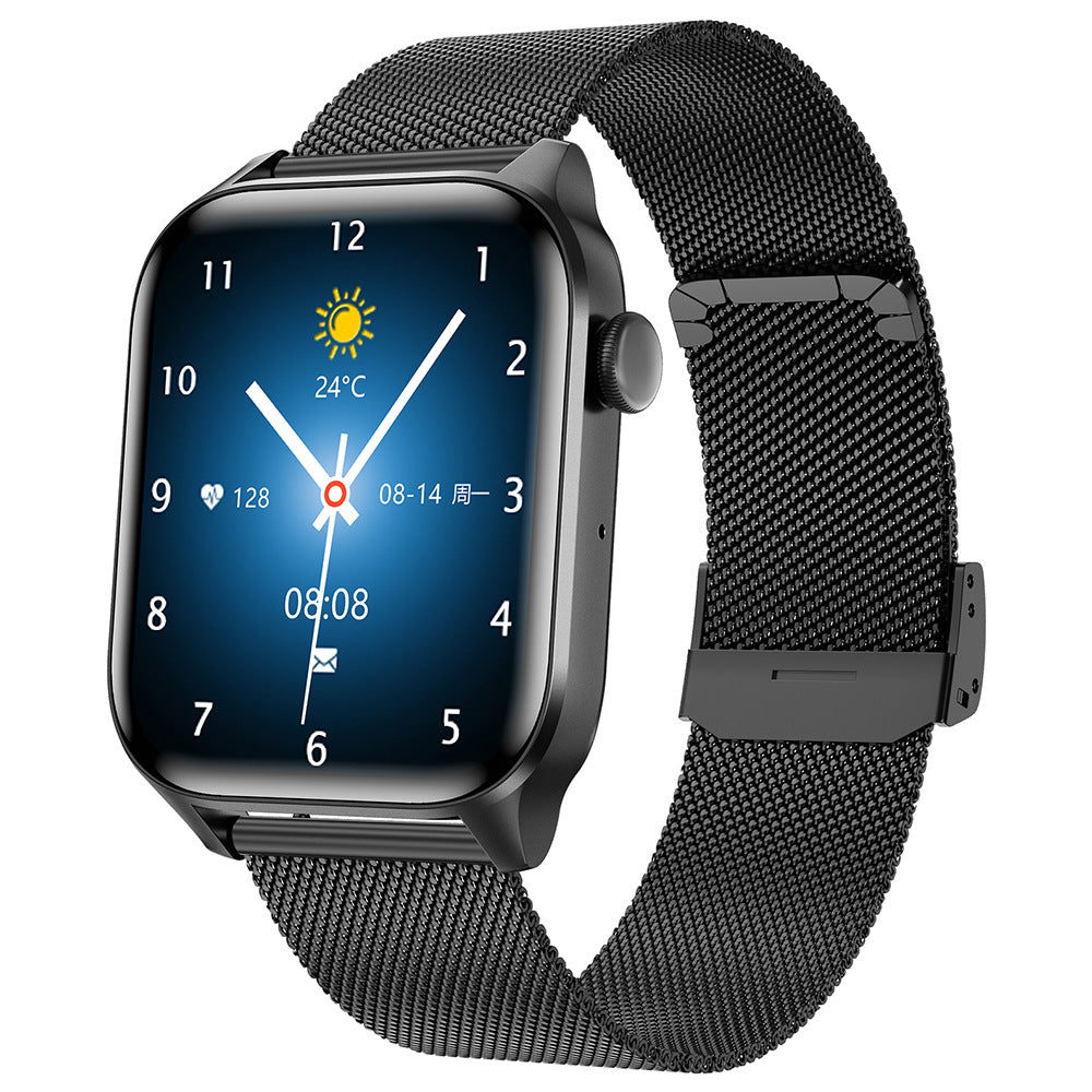 Longitudinal New T12PRO Smart Watch Bluetooth Call Blood Glucose Watch Various Sports Heart Rate Blood Pressure Blood Oxygen Monitor Sleep - Move to future