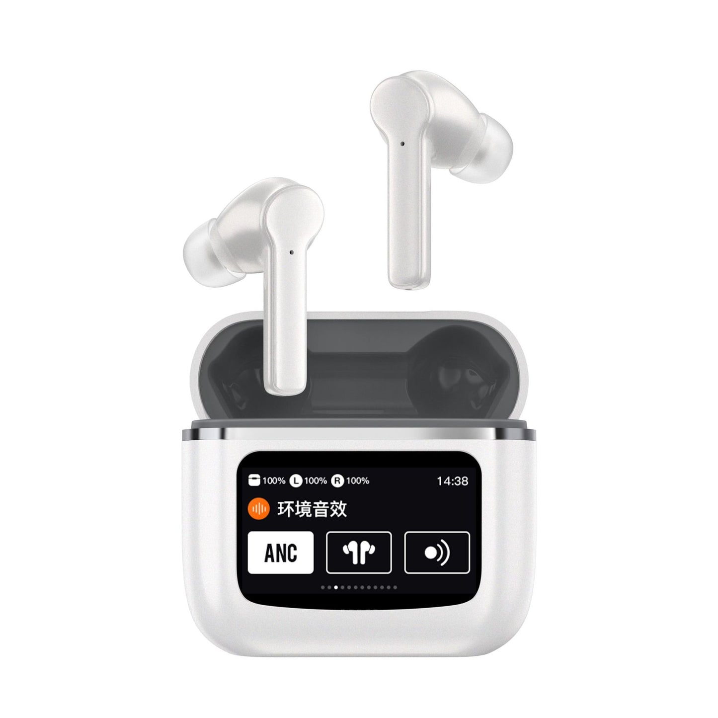 With Screen Headset Bluetooth 5.4enc Noise Reduction Long Battery Life Real Wireless In-ear Bluetooth Headset - Move to future