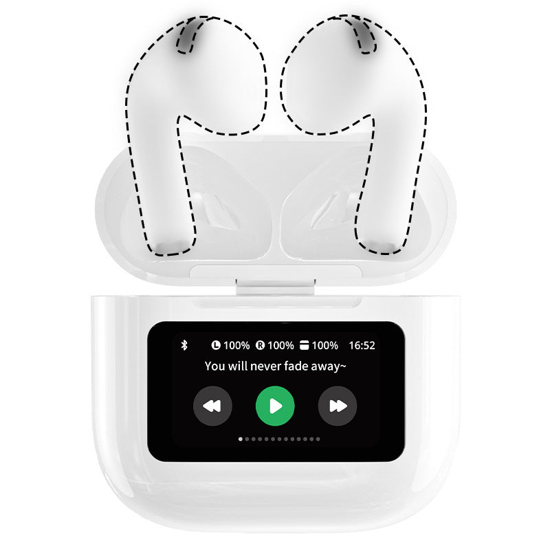 With Screen Headset Bluetooth 5.4enc Noise Reduction Long Battery Life Real Wireless In-ear Bluetooth Headset - Move to future