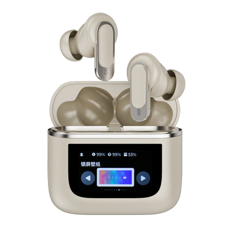 With Screen Headset Bluetooth 5.4enc Noise Reduction Long Battery Life Real Wireless In-ear Bluetooth Headset - Move to future