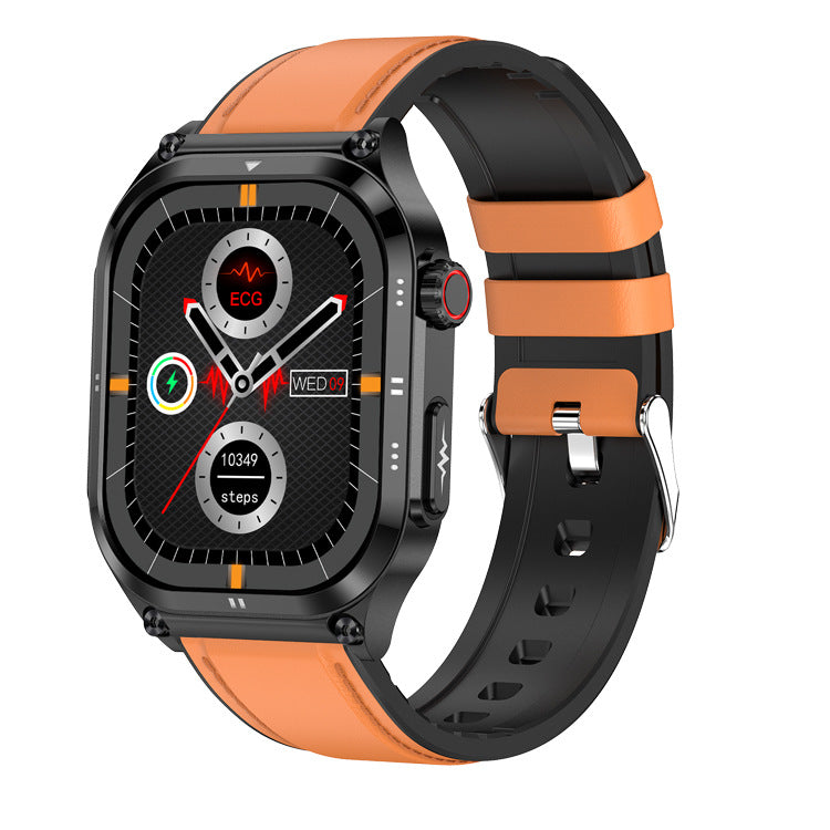 New ET281 Smart Watch ECG Heart Rate Blood Glucose Sleep Monitoring AMOLED Bluetooth Call Health - Move to future