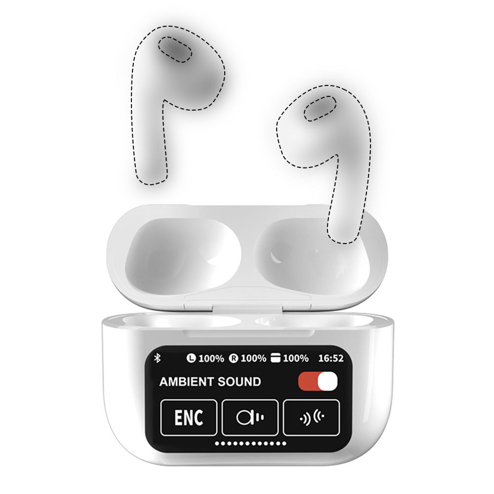 With Screen Headset Bluetooth 5.4enc Noise Reduction Long Battery Life Real Wireless In-ear Bluetooth Headset - Move to future