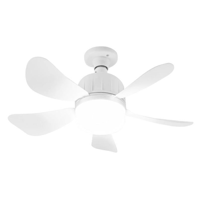 E27 Detachable Fan Leaf Lamp Restaurant Bedroom Remote Control Ceiling Fan Lamp Bedroom Restaurant Three-color Dimming - Move to future
