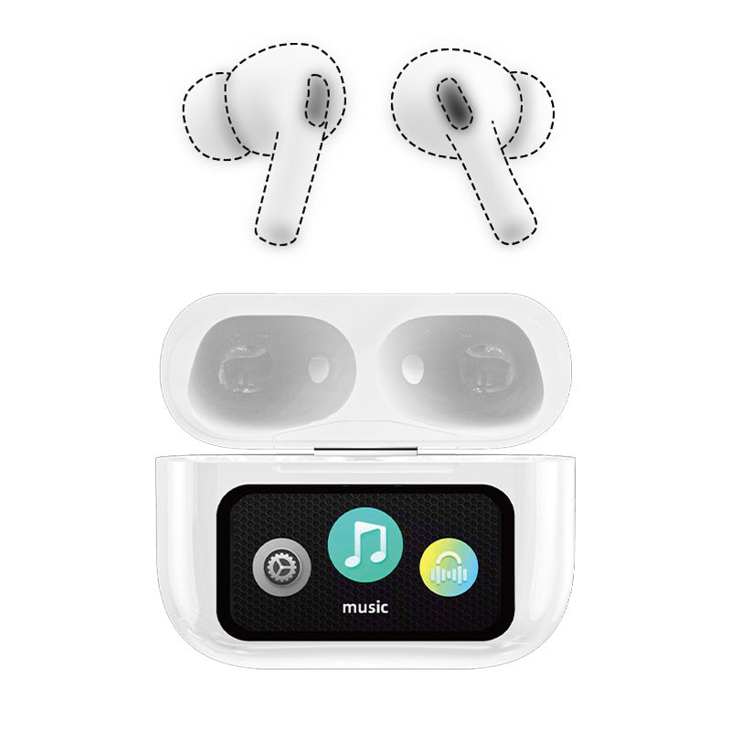 With Screen Headset Bluetooth 5.4enc Noise Reduction Long Battery Life Real Wireless In-ear Bluetooth Headset - Move to future