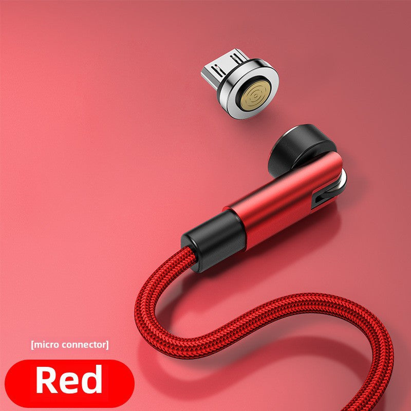 Rotating Magnetic Suction Data Line 540type-c Is Suitable For Apple Huawei Super Fast Charging Three-in-one Mobile Phone Charging Line - Move to future
