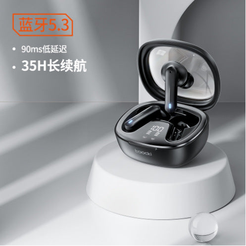 Toocki V08 TWS True Wireless Bluetooth 5.3 Half In-ear Design Overtime Long Battery Life Waterproof Sweat-proof Headset - Move to future