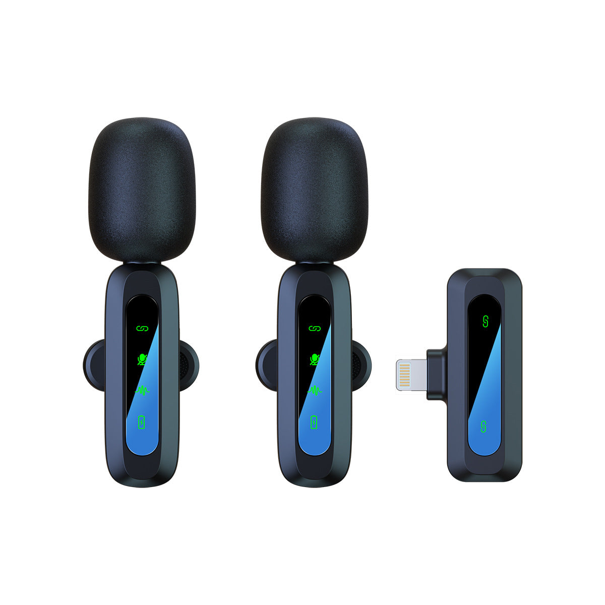 Cross-border Private Model New J3 One-to-two Wireless Collar Clip Microphone Live Radio Noise Reduction Wireless Microphone Microphone - Move to future