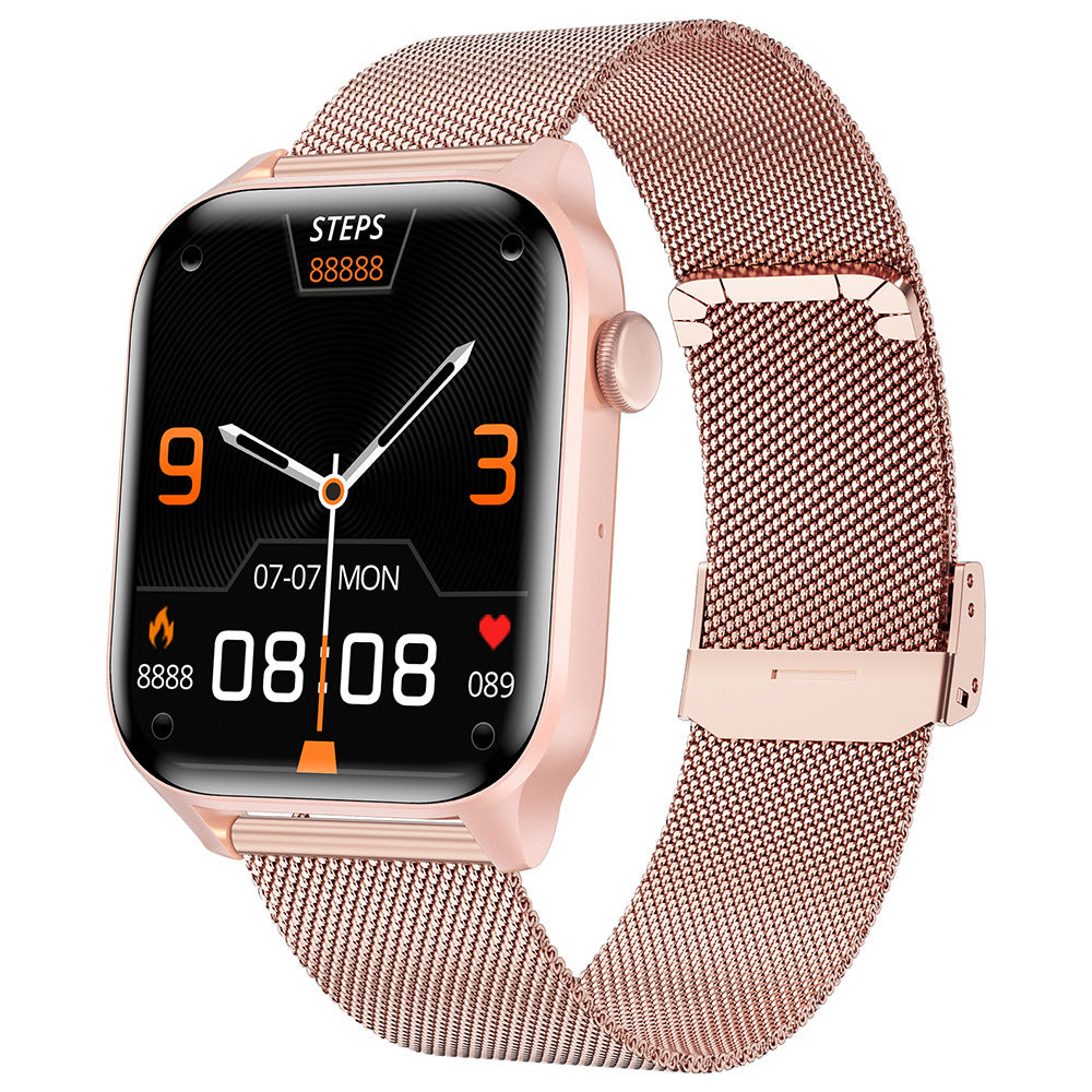 Longitudinal New T12PRO Smart Watch Bluetooth Call Blood Glucose Watch Various Sports Heart Rate Blood Pressure Blood Oxygen Monitor Sleep - Move to future