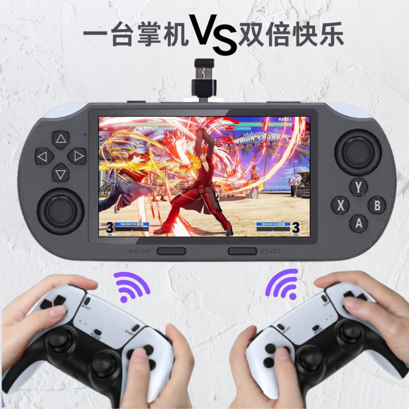 New SF3000 Nostalgic Game Console 4.5inches High-definition Large Screen Handheld GBA Dual Joystick Handheld Game Console - Move to future