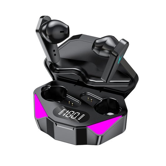New Gaming X15 Bluetooth Headset Eating Chicken Low Latency Wireless In-ear Digital Display Power - Move to future