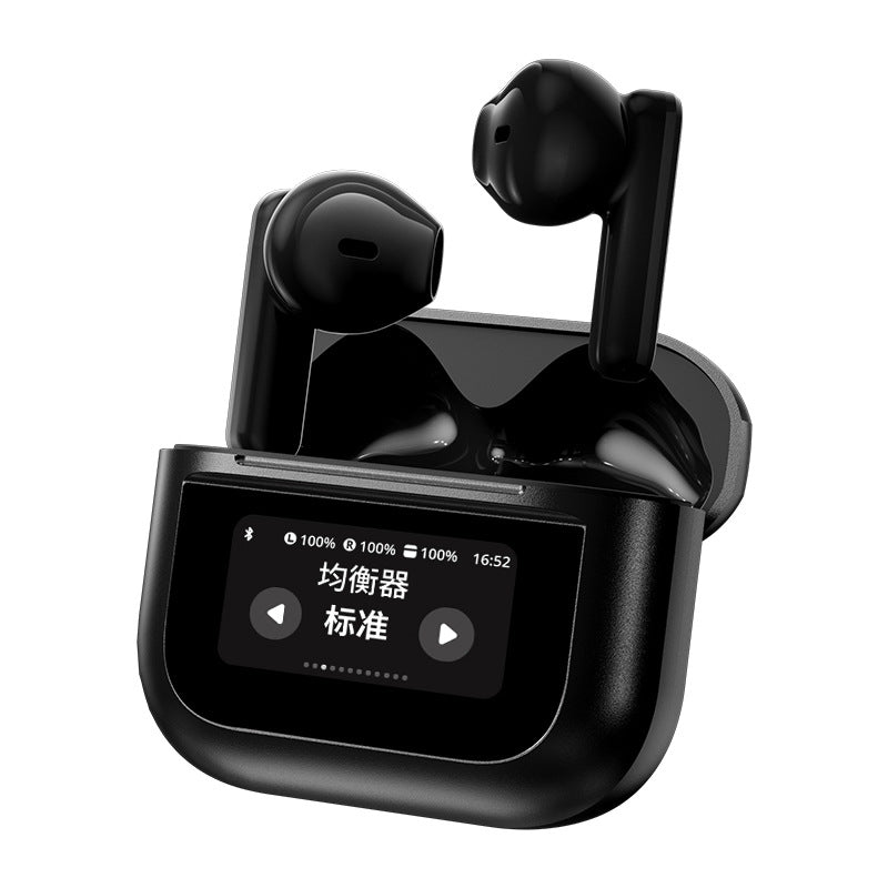 With Screen Headset Bluetooth 5.4enc Noise Reduction Long Battery Life Real Wireless In-ear Bluetooth Headset - Move to future