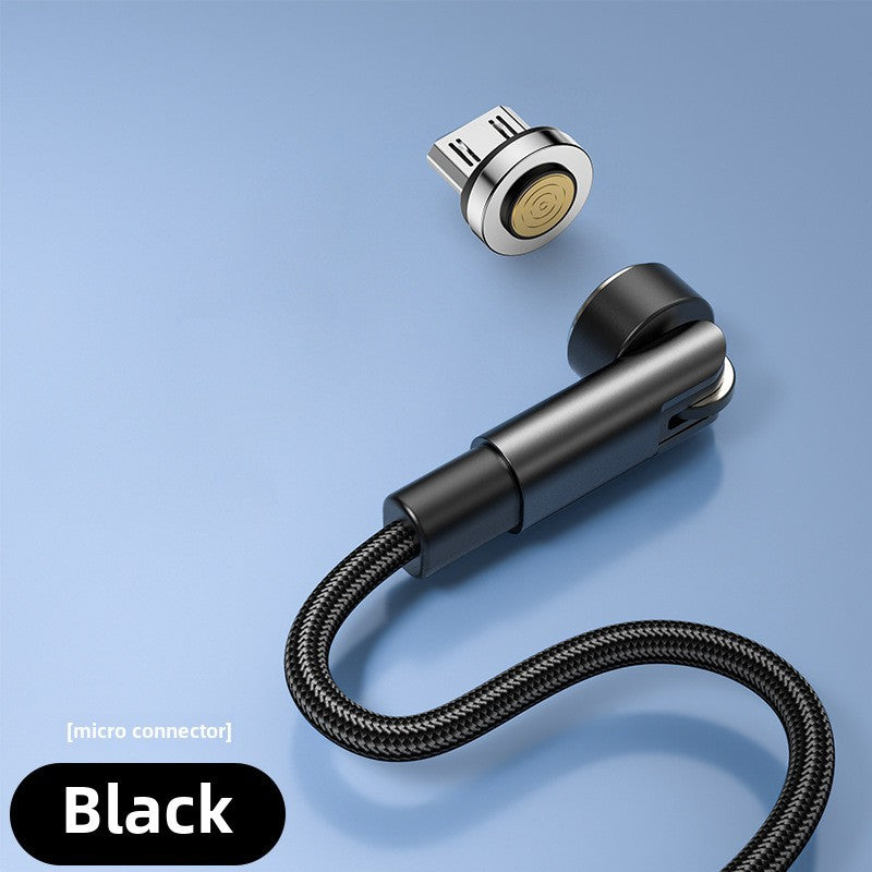 Rotating Magnetic Suction Data Line 540type-c Is Suitable For Apple Huawei Super Fast Charging Three-in-one Mobile Phone Charging Line - Move to future
