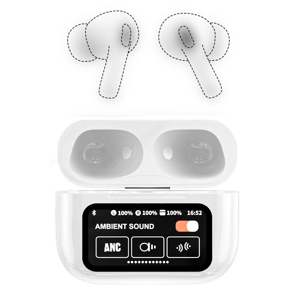 With Screen Headset Bluetooth 5.4enc Noise Reduction Long Battery Life Real Wireless In-ear Bluetooth Headset - Move to future