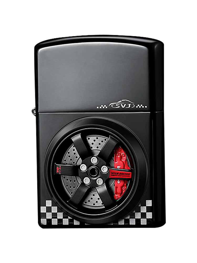 New 360 ° Rotating Wheel Hub Trend Cool Kerosene Lighter Stereo Hollow To Send Boyfriend - Move to future