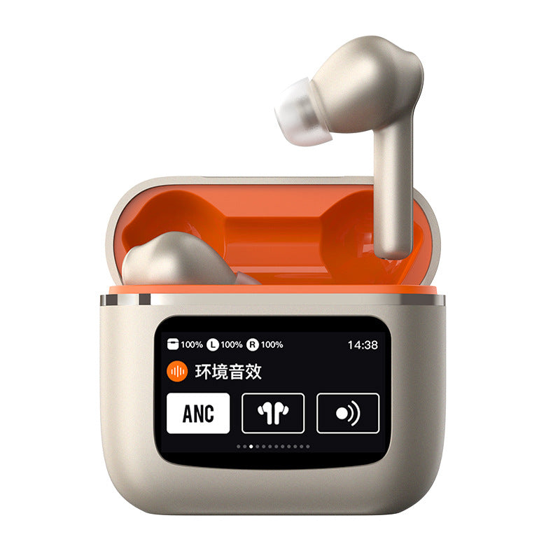 With Screen Headset Bluetooth 5.4enc Noise Reduction Long Battery Life Real Wireless In-ear Bluetooth Headset - Move to future