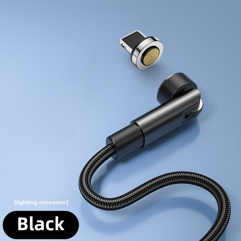 Rotating Magnetic Suction Data Line 540type-c Is Suitable For Apple Huawei Super Fast Charging Three-in-one Mobile Phone Charging Line - Move to future