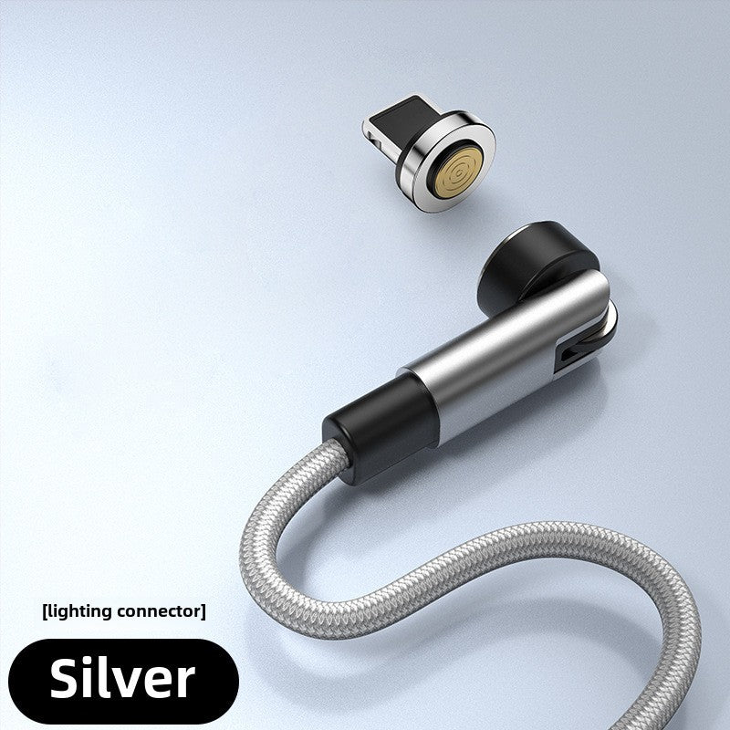 Rotating Magnetic Suction Data Line 540type-c Is Suitable For Apple Huawei Super Fast Charging Three-in-one Mobile Phone Charging Line - Move to future