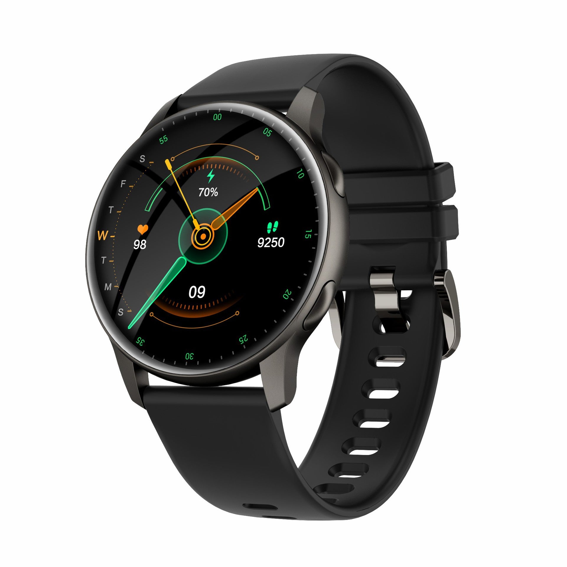 LA17 Smart Watch New Round Screen AMOLED Women's Health Heart Rate Blood Oxygen Sleep Monitoring Exercise Step Meter - Move to future