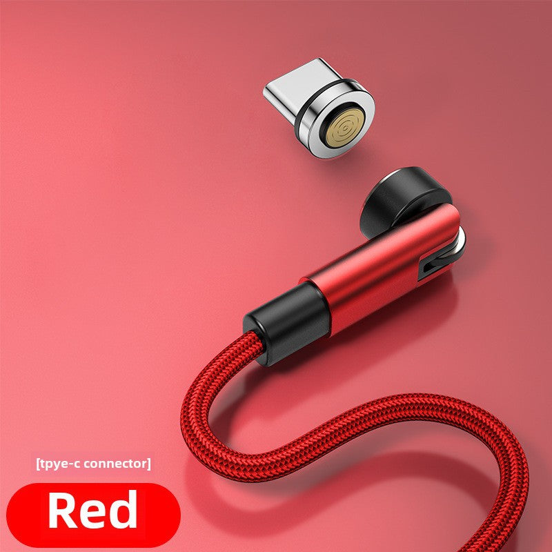 Rotating Magnetic Suction Data Line 540type-c Is Suitable For Apple Huawei Super Fast Charging Three-in-one Mobile Phone Charging Line - Move to future