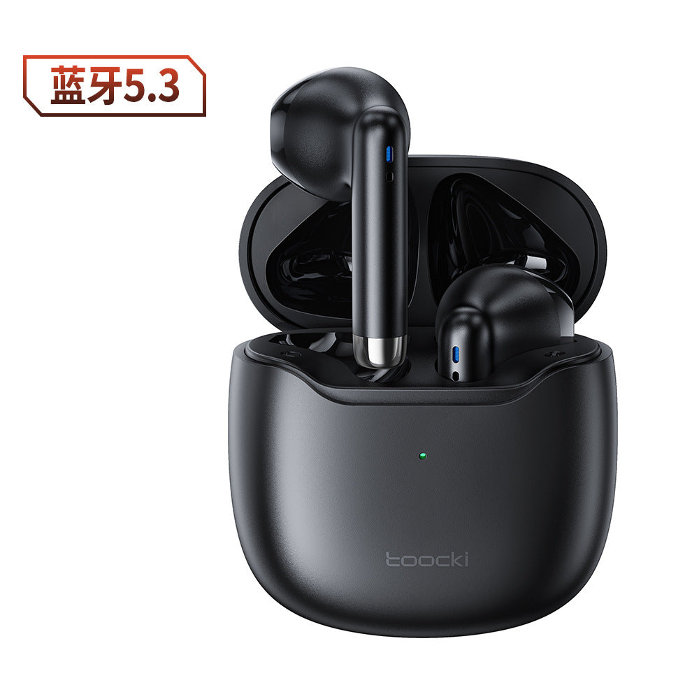 Toocki V08 TWS True Wireless Bluetooth 5.3 Half In-ear Design Overtime Long Battery Life Waterproof Sweat-proof Headset - Move to future