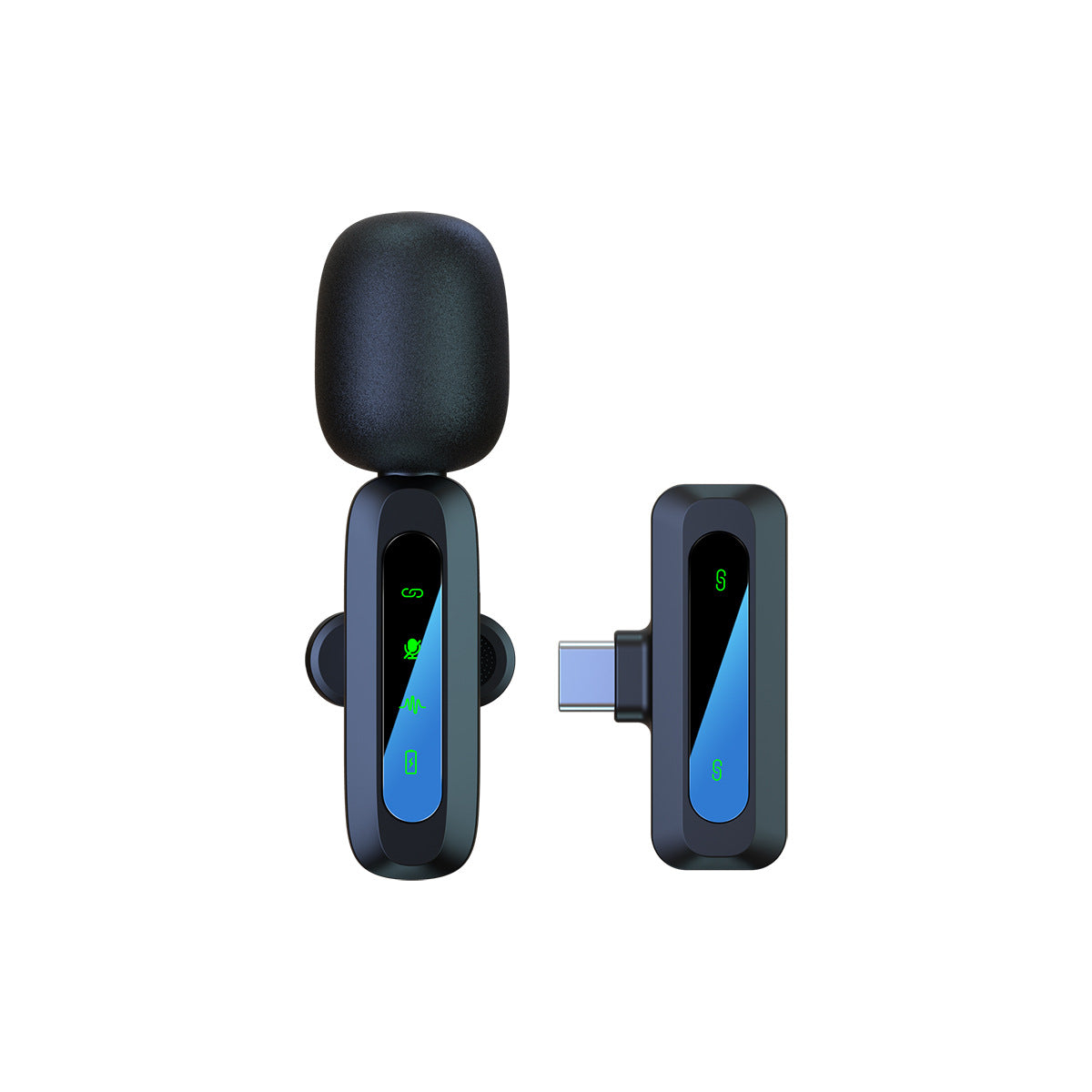 Cross-border Private Model New J3 One-to-two Wireless Collar Clip Microphone Live Radio Noise Reduction Wireless Microphone Microphone - Move to future