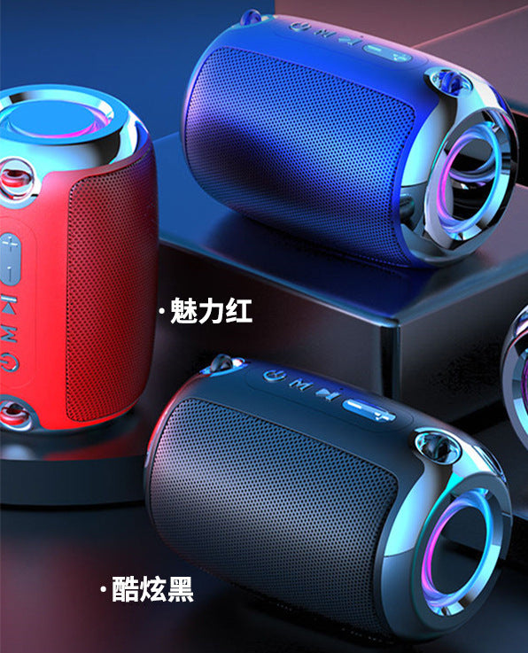 Smart AI Audio Bluetooth Subwoofer Large Volume Announcer Card Wireless Gift Small Steel Gun Speaker - Move to future