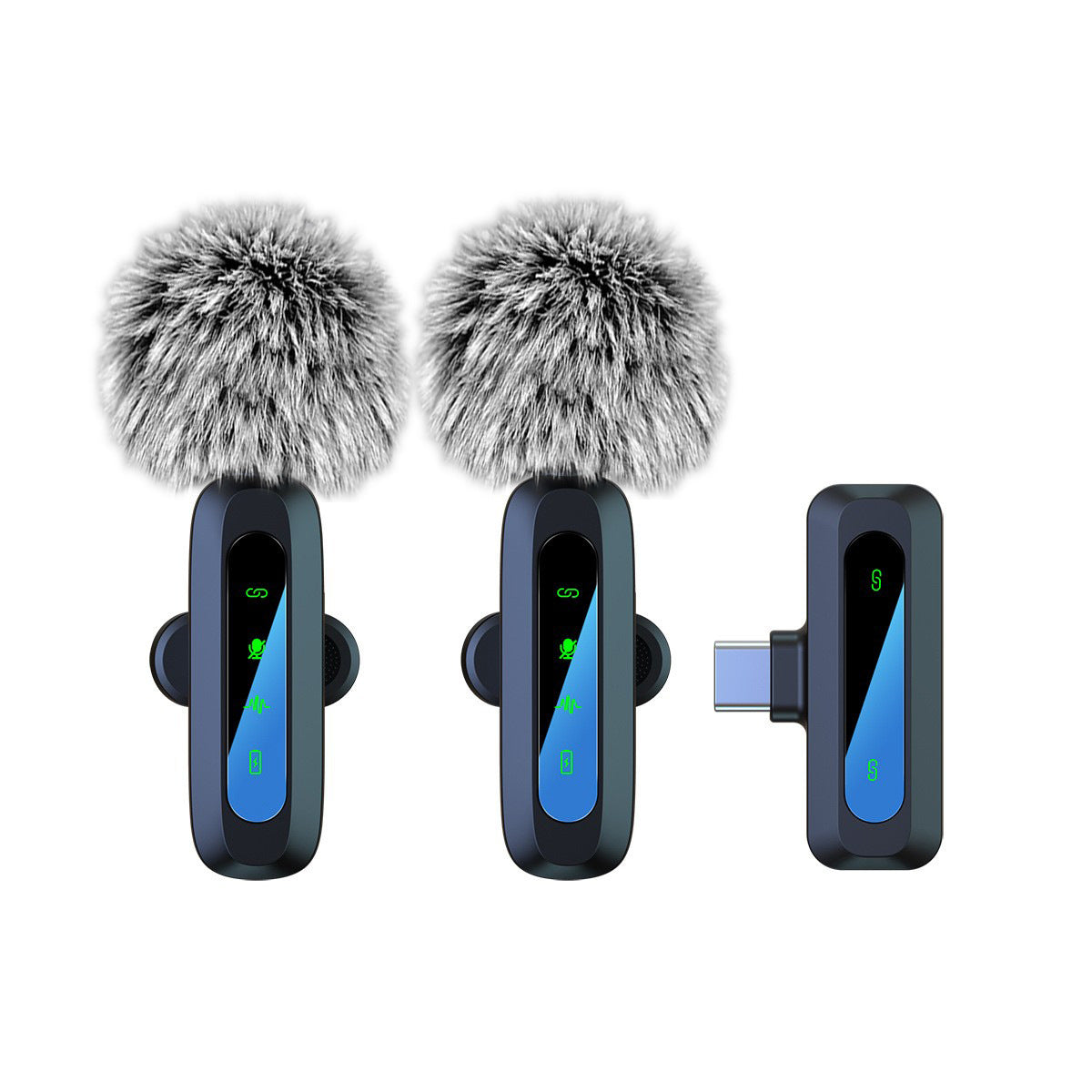 Cross-border Private Model New J3 One-to-two Wireless Collar Clip Microphone Live Radio Noise Reduction Wireless Microphone Microphone - Move to future