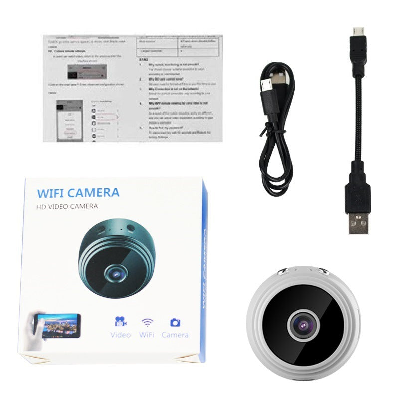 A9 High Definition 1080p Infrared Night Vision Wireless Wifi Children's Sports Aerial Photography Camera Dv A9 Camera Head - Move to future