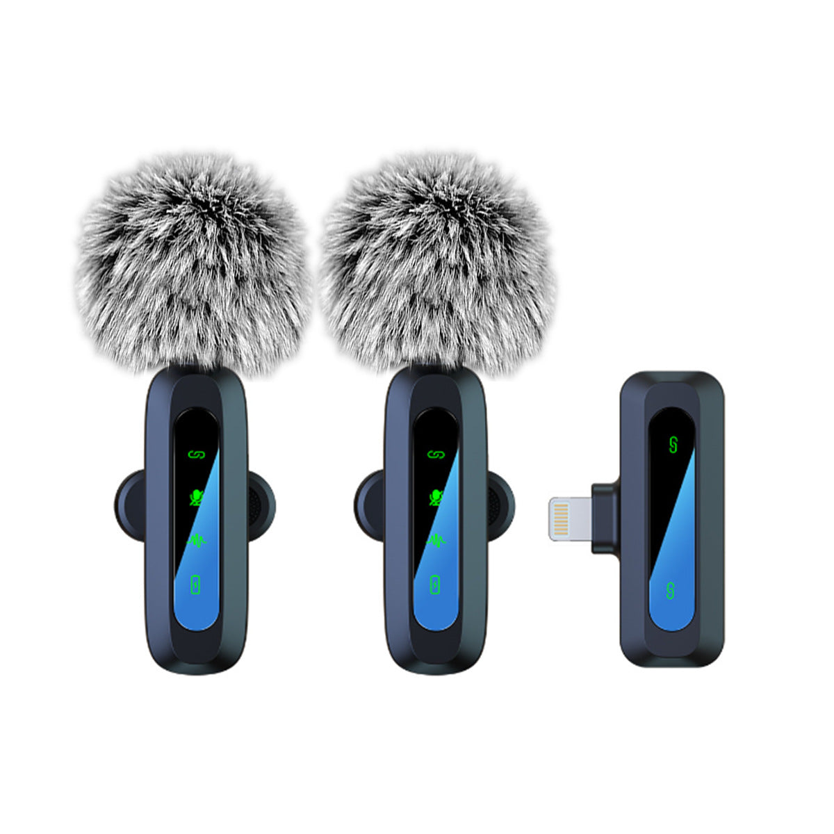 Cross-border Private Model New J3 One-to-two Wireless Collar Clip Microphone Live Radio Noise Reduction Wireless Microphone Microphone - Move to future