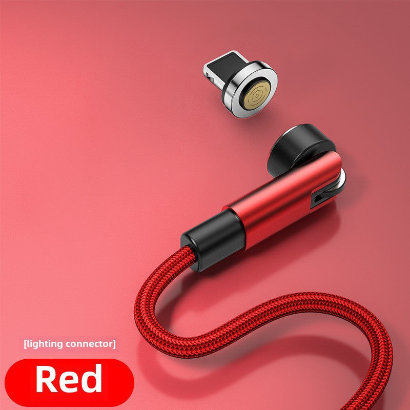 Rotating Magnetic Suction Data Line 540type-c Is Suitable For Apple Huawei Super Fast Charging Three-in-one Mobile Phone Charging Line - Move to future