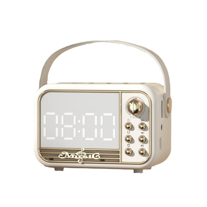 Creative Display Bluetooth Speaker Wireless Home Subwoofer Desktop USB Mini Clock Stereo - Move to future
