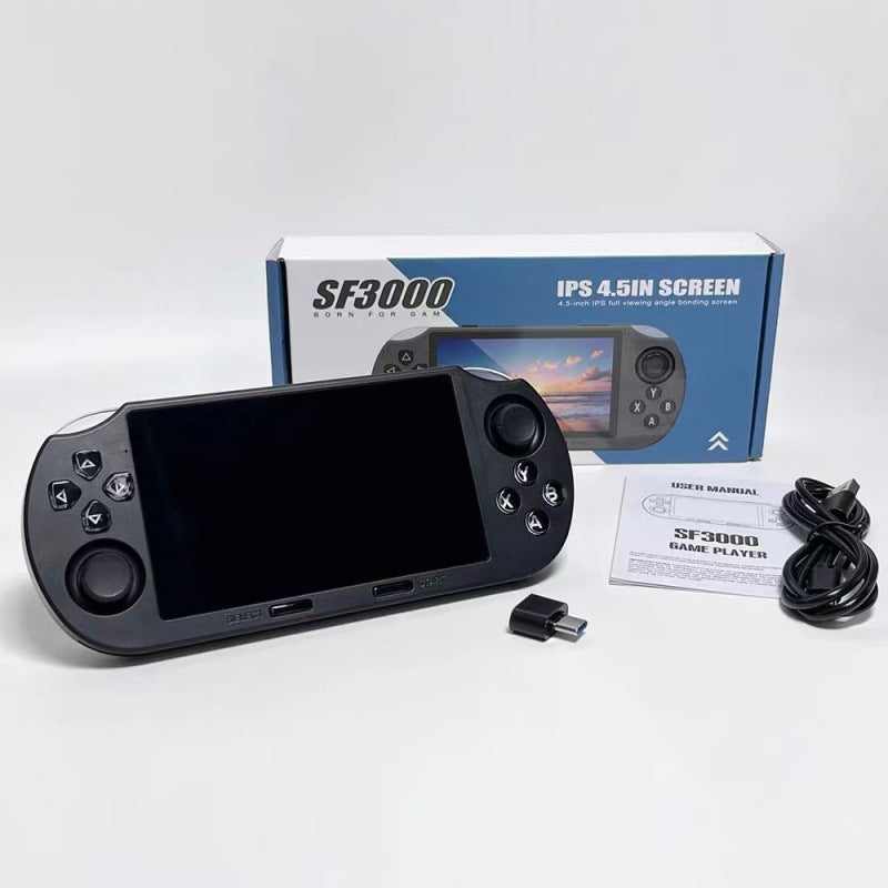 New SF3000 Nostalgic Game Console 4.5inches High-definition Large Screen Handheld GBA Dual Joystick Handheld Game Console - Move to future