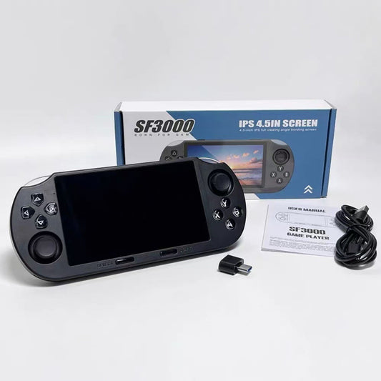New SF3000 Nostalgic Game Console 4.5inches High-definition Large Screen Handheld GBA Dual Joystick Handheld Game Console - Move to future