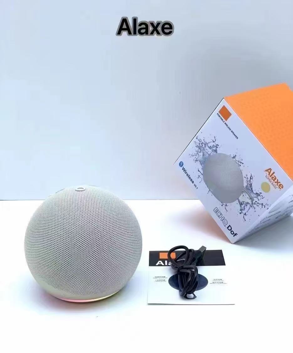 Alaxe Bluetooth Speaker Wireless Fabric Card Small Audio Subwoofer Desktop Mini Bluetooth Speaker - Move to future