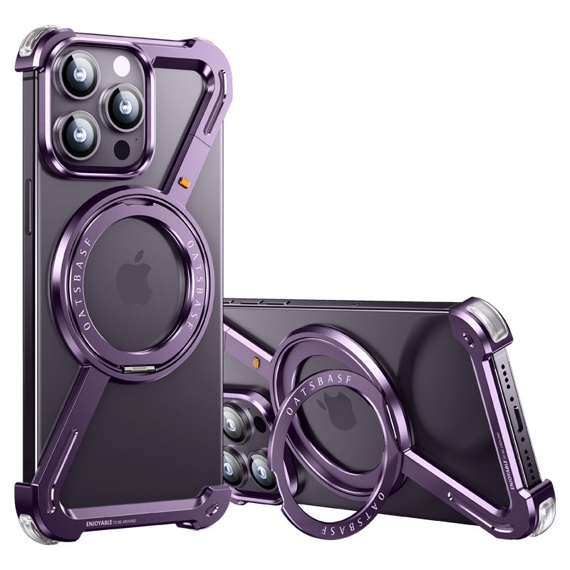 New Model Suitable For Apple 17Promax Frameless Z Case Samsung Galaxy S25 Ultra Magnetic Rotation - Move to future