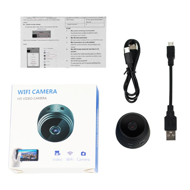 A9 High Definition 1080p Infrared Night Vision Wireless Wifi Children's Sports Aerial Photography Camera Dv A9 Camera Head - Move to future