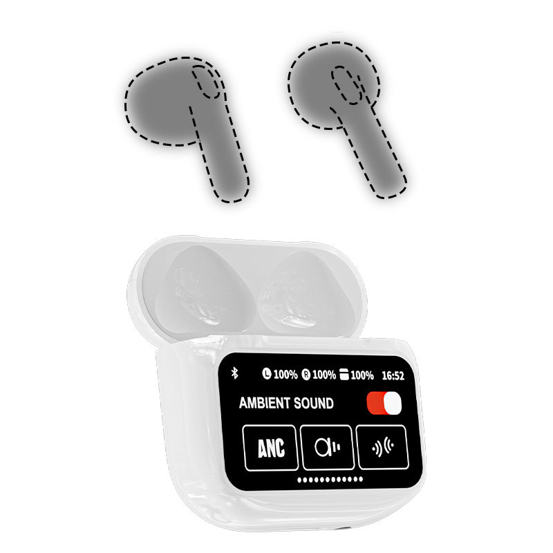 With Screen Headset Bluetooth 5.4enc Noise Reduction Long Battery Life Real Wireless In-ear Bluetooth Headset - Move to future